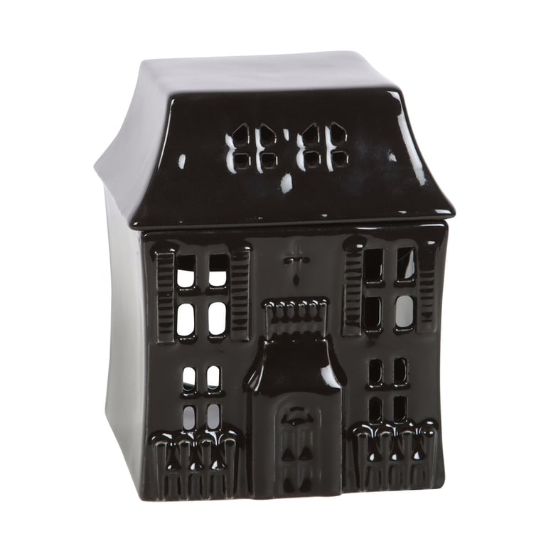 Haunted House Oil Burner - Flickering Flame Gothic Decor Diffuser
