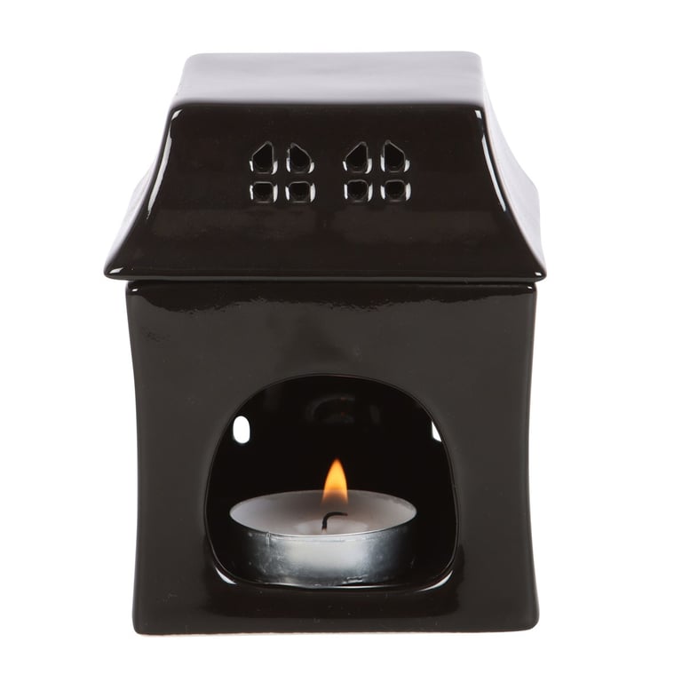 Haunted House Oil Burner - Flickering Flame Gothic Decor Diffuser