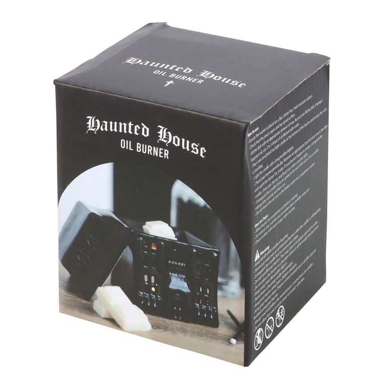 Haunted House Oil Burner - Flickering Flame Gothic Decor Diffuser
