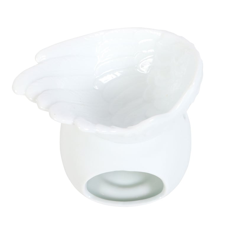 Angel Wing Oil Burner - Elegant Home Fragrance Diffuser and Decorative Wax Melt Holder