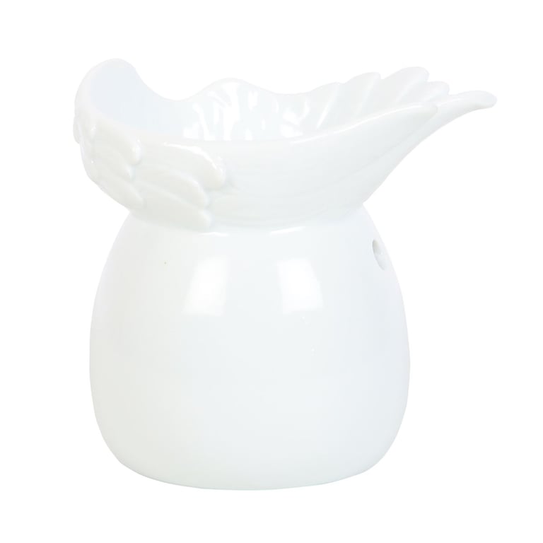 Angel Wing Oil Burner - Elegant Home Fragrance Diffuser and Decorative Wax Melt Holder