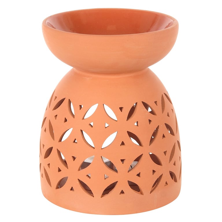 Giant Terracotta Oil Burner for Home Fragrance and Bug Repellent