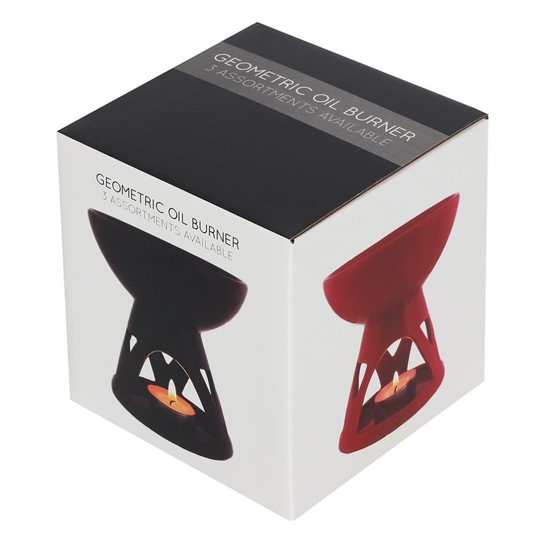 Red Deep Bowl Oil Burner and Wax Warmer - Modern Home Decor Candle Alternative