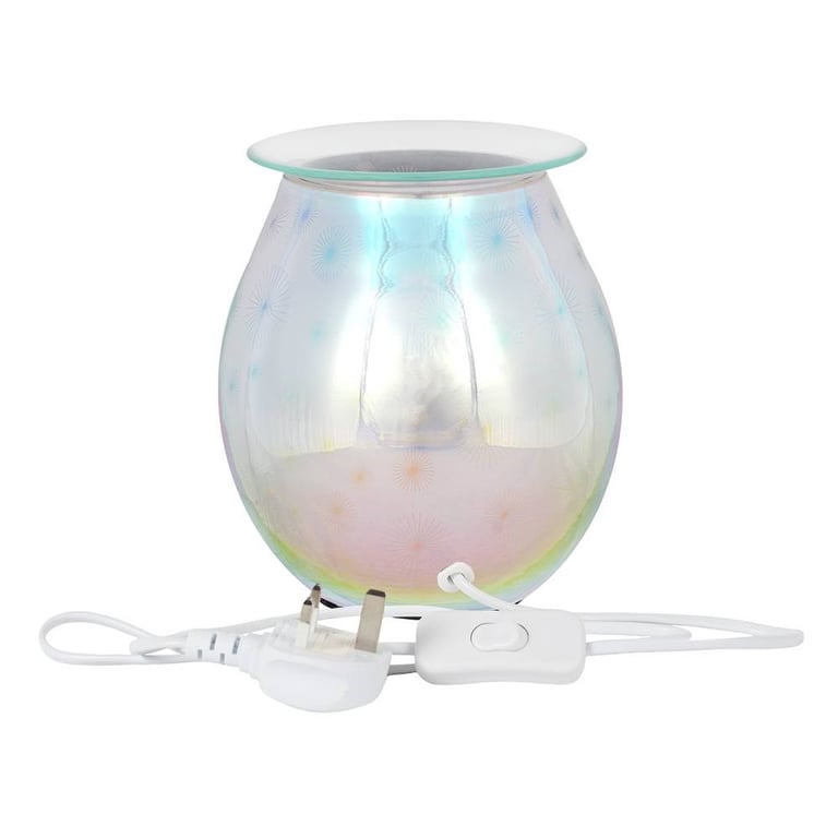 3D Starburst Electric Oil Burner - Home Fragrance Diffuser and Decorative Lamp