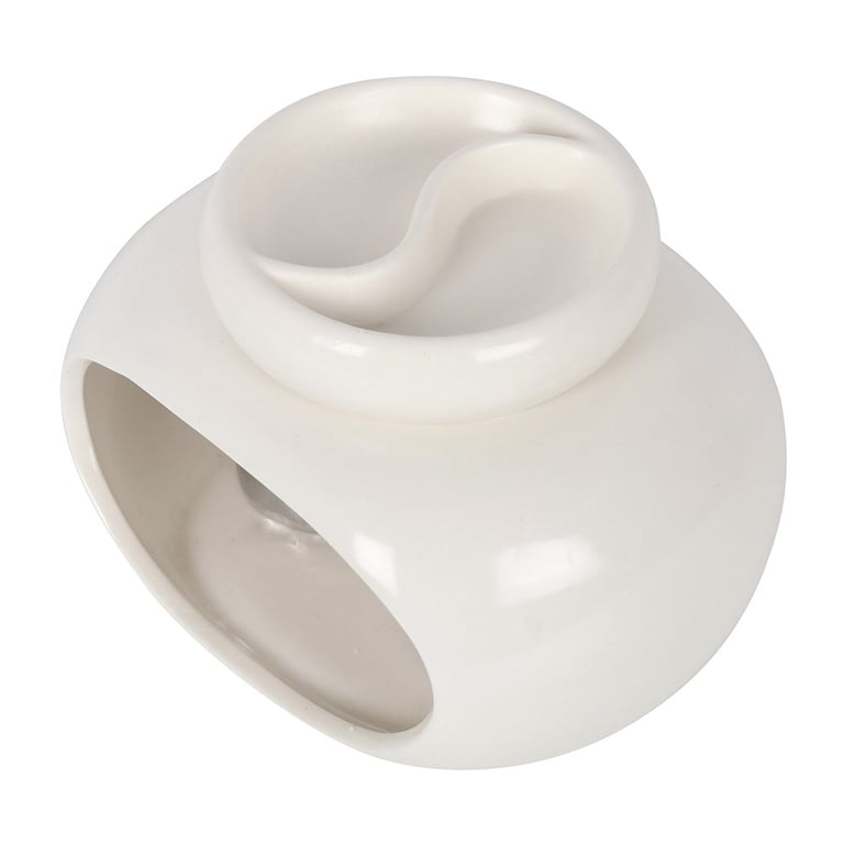 Off White Double Oil Burner - Customisable Home Fragrance Solution