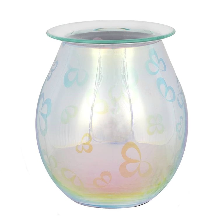 3D Flower Petal Light Up Electric Oil Burner - LED Home Fragrance Lamp & Floral Scent Diffuser
