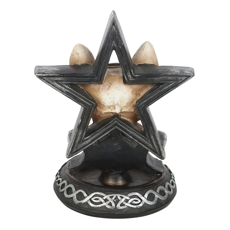 Ouija Cat Backflow Incense Burner - Mysterious Gothic Home Decor Piece