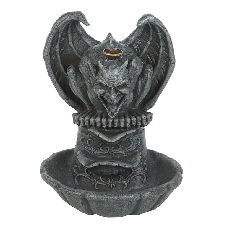 Gargoyle Backflow Incense Burner - Gothic Home Decor with Spooky Smoke Effect