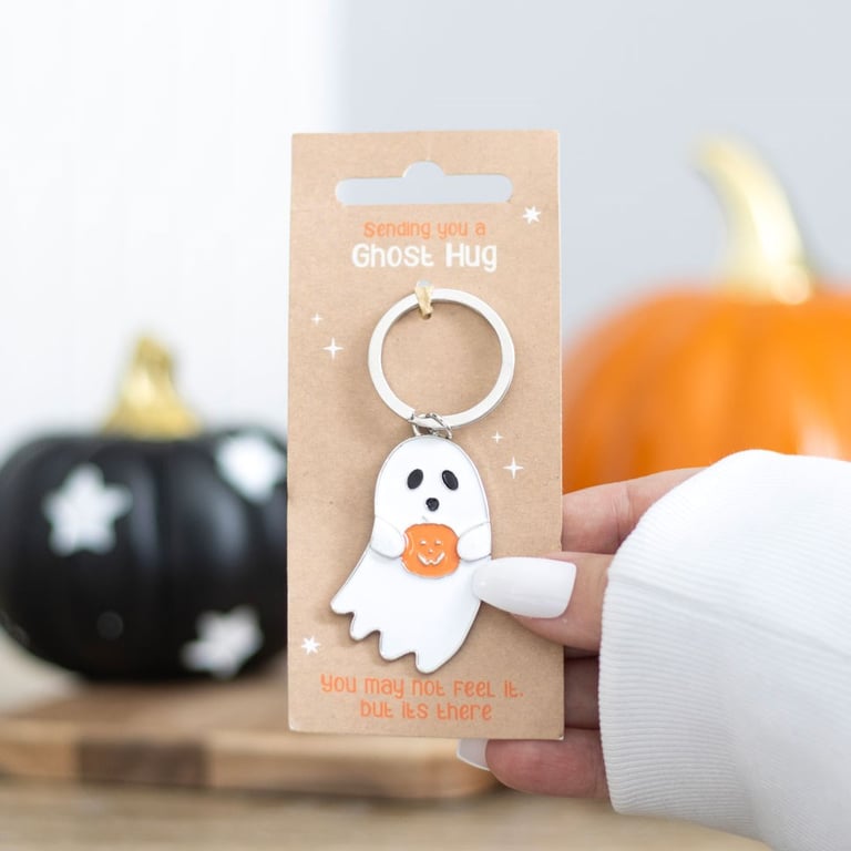 Ghost Hug Keyring - Portable Comfort for Your Keys