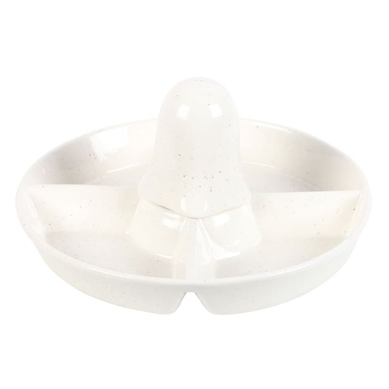 Ghost Chip & Dip Snack Dish - Food Safe Halloween Partyware