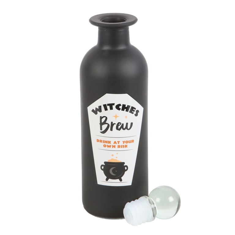 Decorative Witches Brew 270ml Glass Potion Bottle for Bath and Body Storage