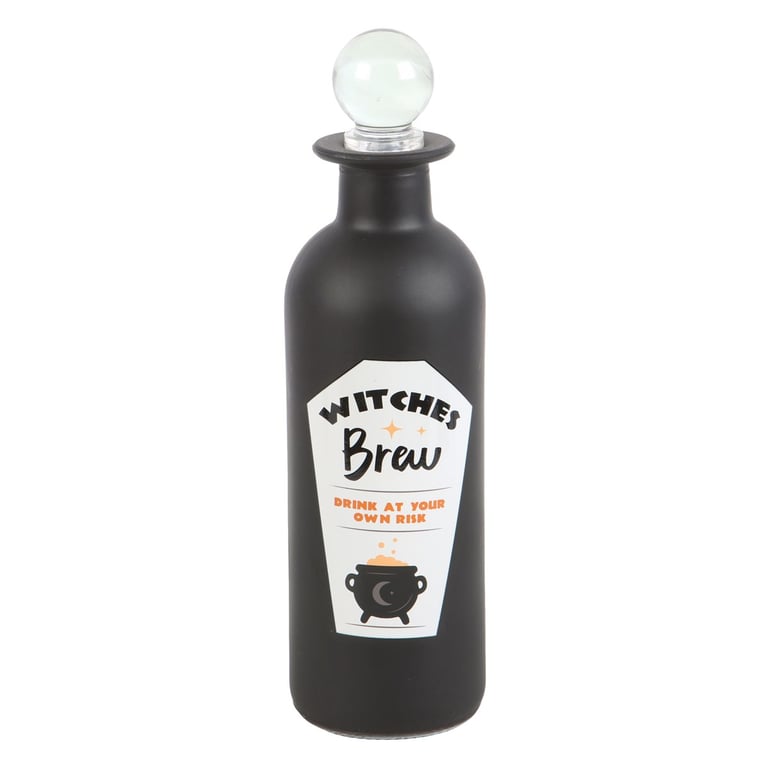 Decorative Witches Brew 270ml Glass Potion Bottle for Bath and Body Storage