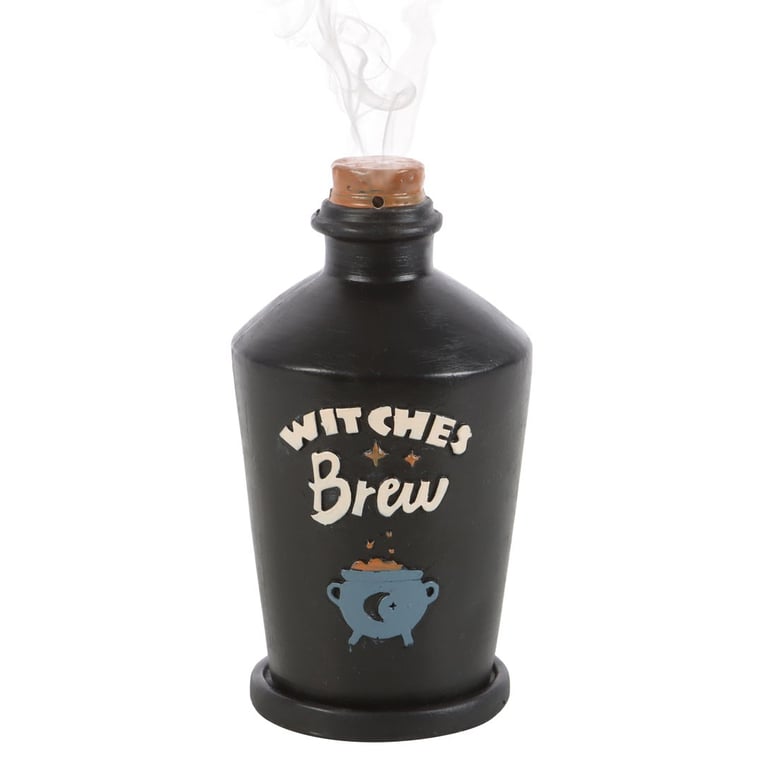 Witches Brew Potion Bottle Incense Cone Burner - Magical Home Fragrance Holder