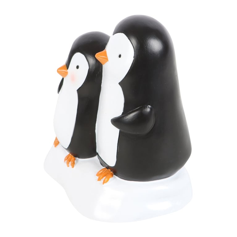Snuggle Season Resin Penguin Winter Decor Ornament