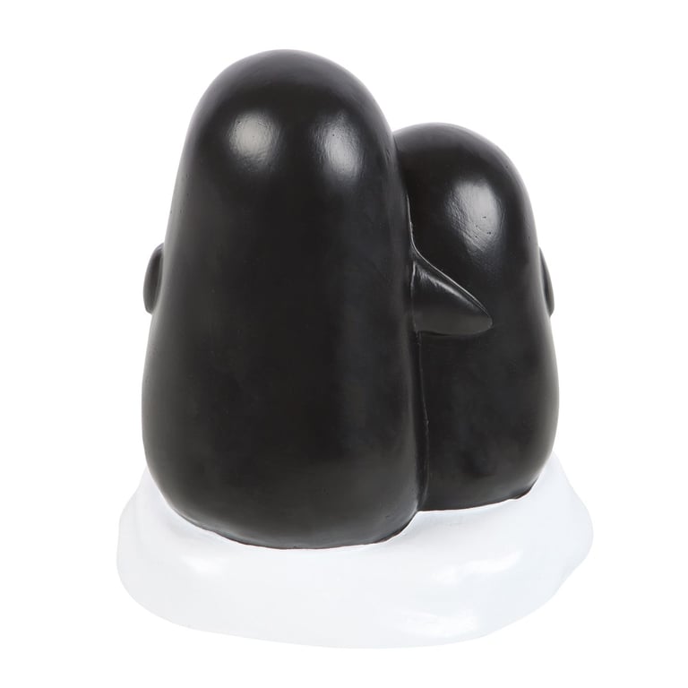 Snuggle Season Resin Penguin Winter Decor Ornament