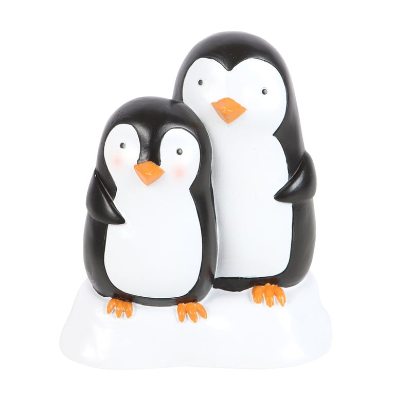 Snuggle Season Resin Penguin Winter Decor Ornament