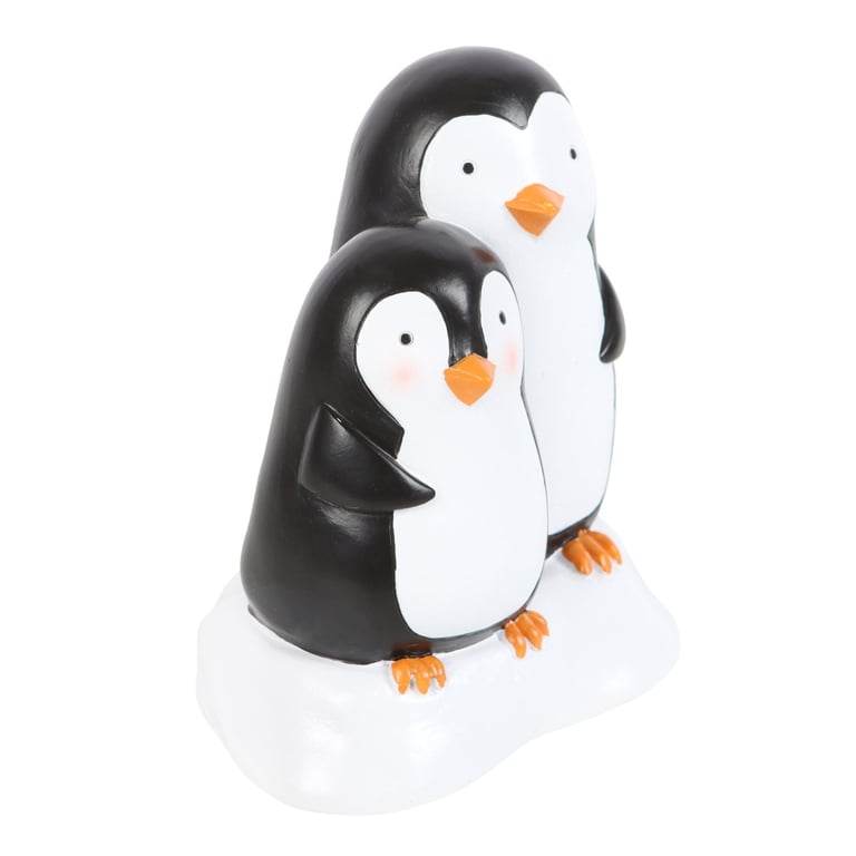 Snuggle Season Resin Penguin Winter Decor Ornament