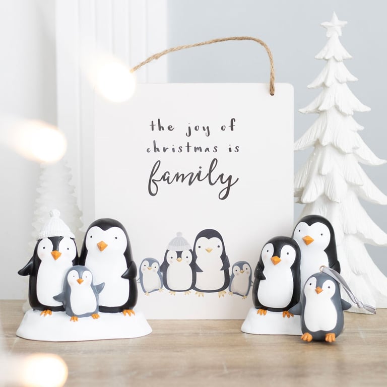 Hand-Painted Baby Penguin Christmas Tree Decoration Ornament