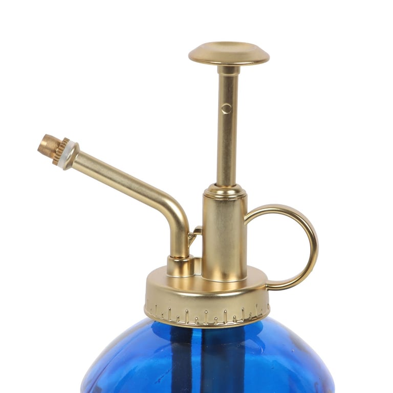 Blue Glass Plant Mister - Vintage Style Indoor Garden Gift