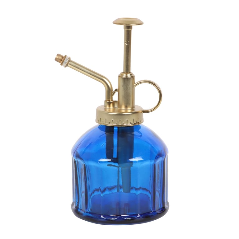 Blue Glass Plant Mister - Vintage Style Indoor Garden Gift