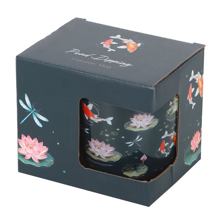 Pond Print 350ml Whimsical Nature Mug - Dishwasher & Microwave Safe