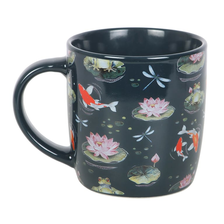 Pond Print 350ml Whimsical Nature Mug - Dishwasher & Microwave Safe