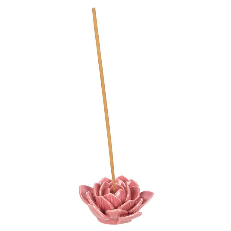 Pink Water Lily Natural Incense Holder - Home Decoration with Fragrance Stand