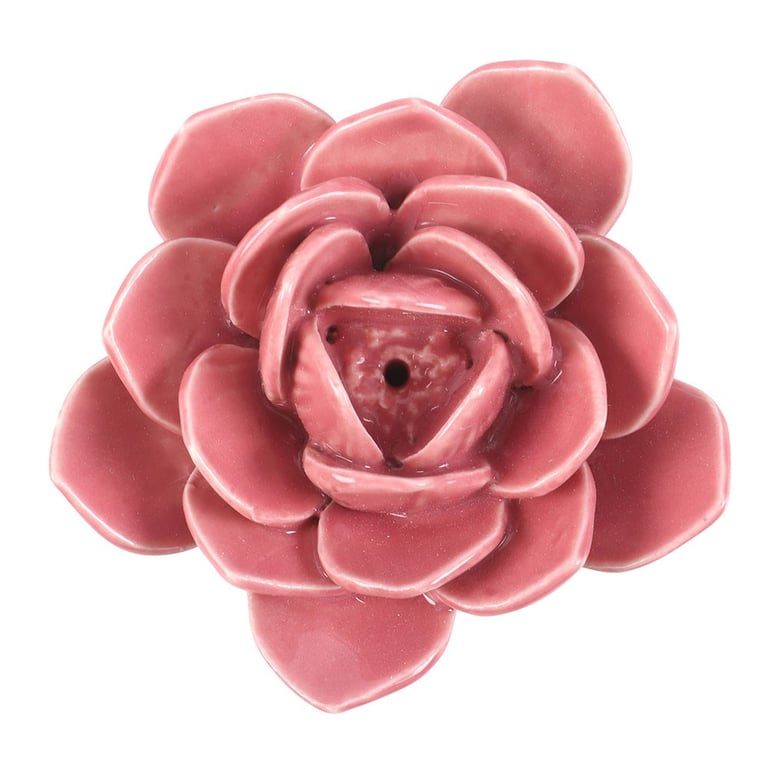 Pink Water Lily Natural Incense Holder - Home Decoration with Fragrance Stand
