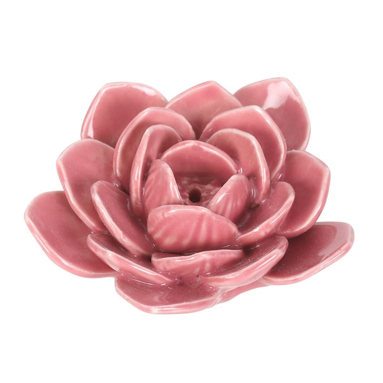 Pink Water Lily Natural Incense Holder - Home Decoration with Fragrance Stand