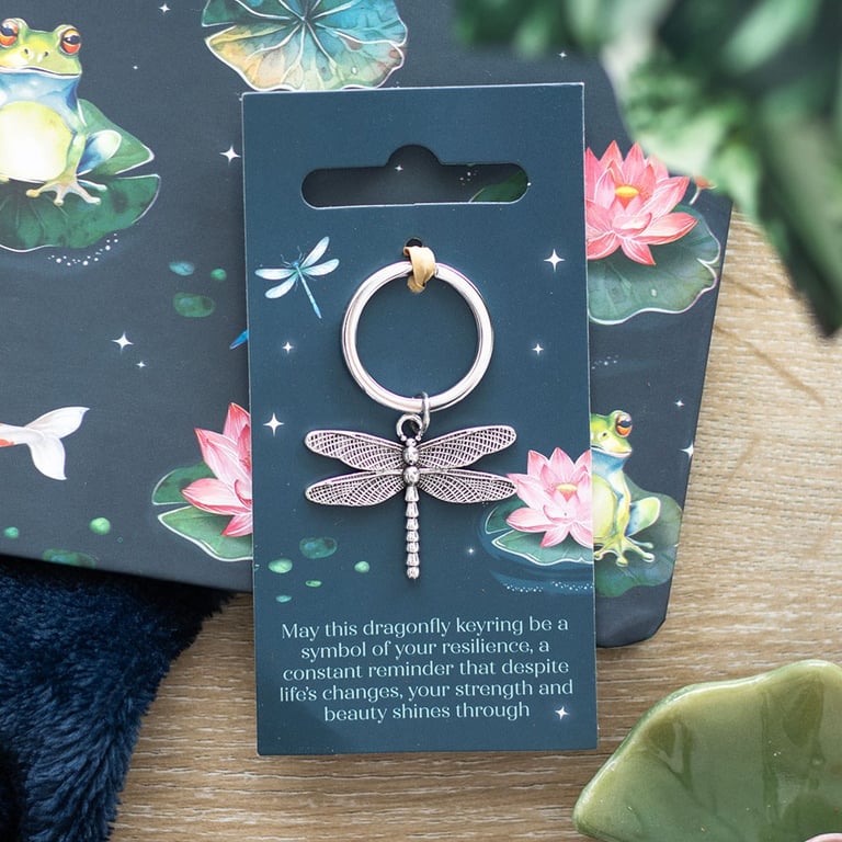 Dragonfly Metal Keychain - Symbolising Change and Personal Growth