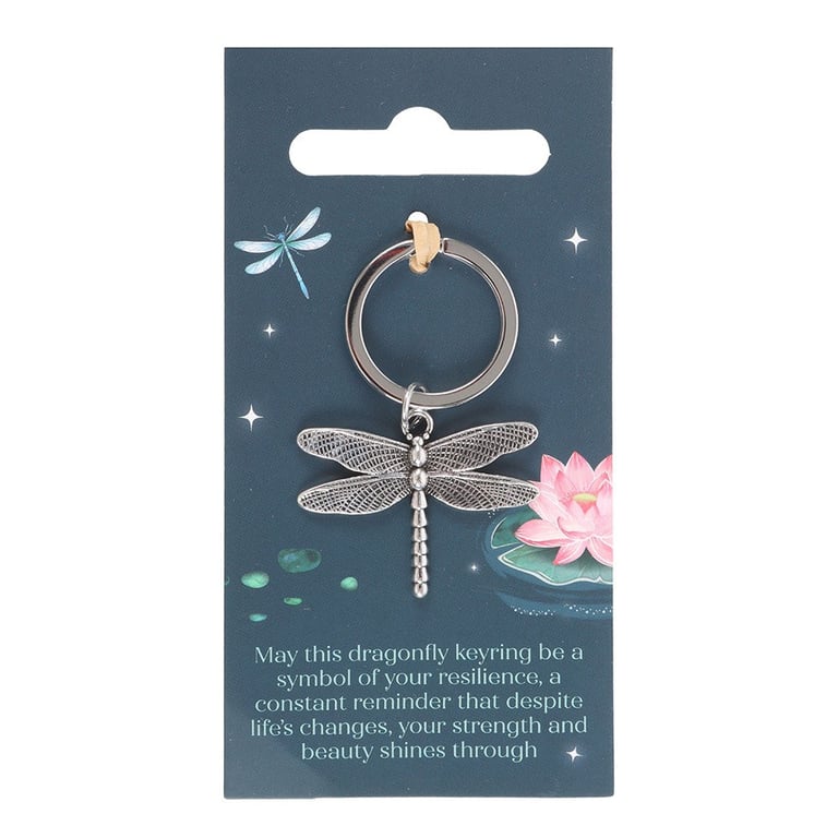 Dragonfly Metal Keychain - Symbolising Change and Personal Growth