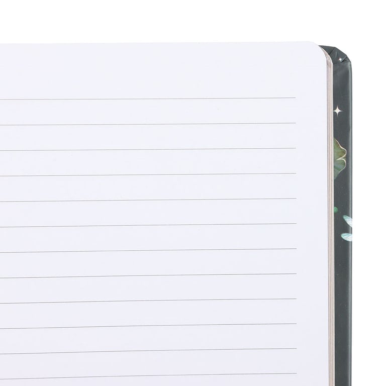 Pond Print A5 Notebook with Gold Foil Pages and Mint Green Ribbon Marker