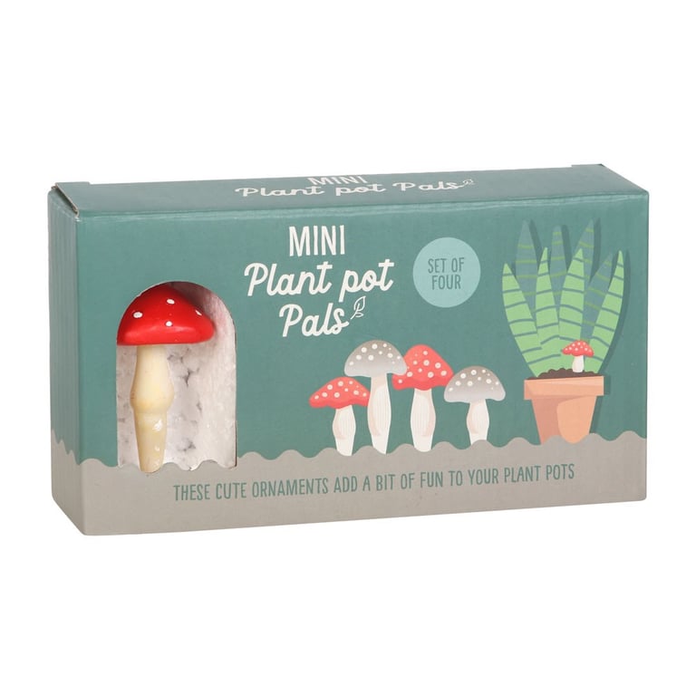 Mini Mushroom Plant Pot Pals - Whimsical Ornaments for Home Decor