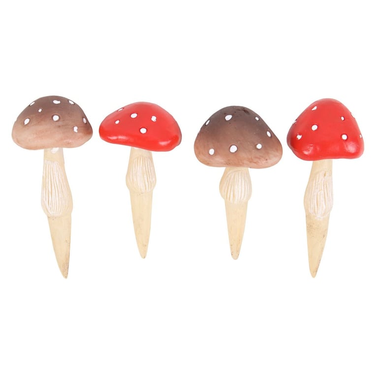 Mini Mushroom Plant Pot Pals - Whimsical Ornaments for Home Decor