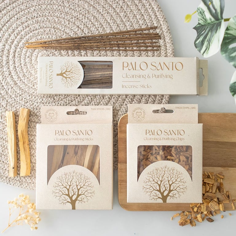 Palo Santo Natural Incense Sticks - Calming Aroma & Positive Energy