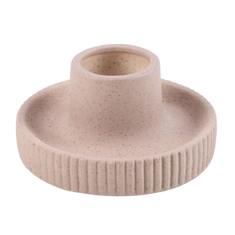 Ceramic Greige Ribbed Smudge Bowl for Sage and Incense