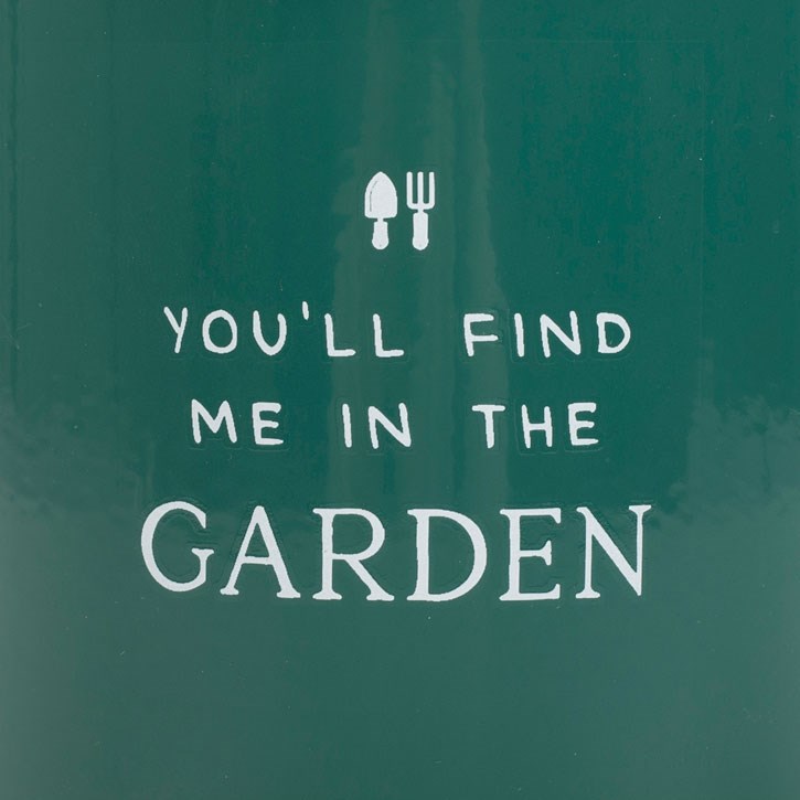 Find Me in the Garden Enamel Mug - Lightweight Caffeine Fix for Gardeners