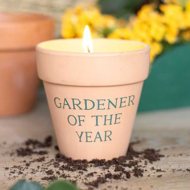 Gardener of the Year Citronella Wax Candle - Elegant Outdoor Insect Repellent Gift