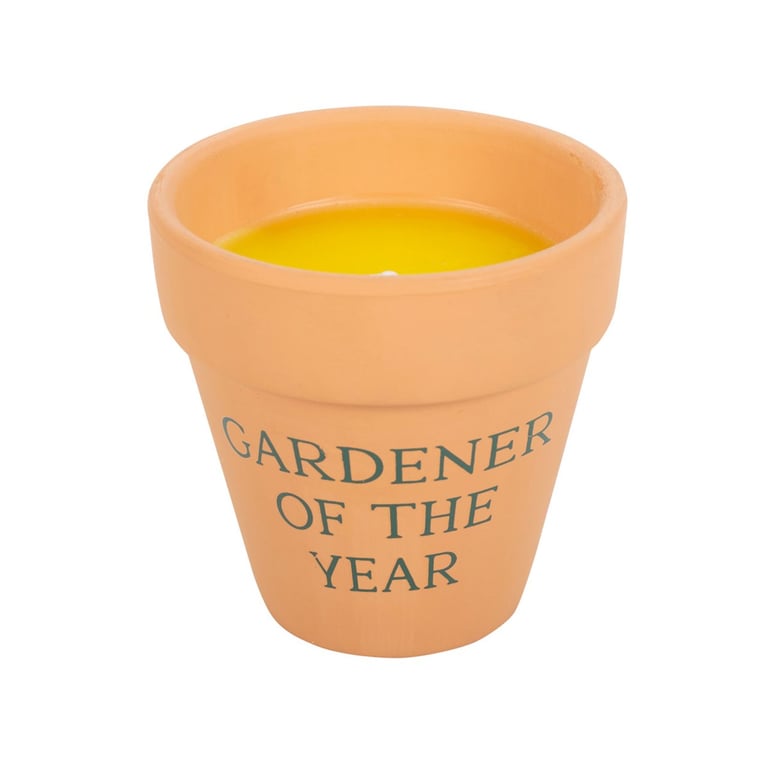 Gardener of the Year Citronella Wax Candle - Elegant Outdoor Insect Repellent Gift