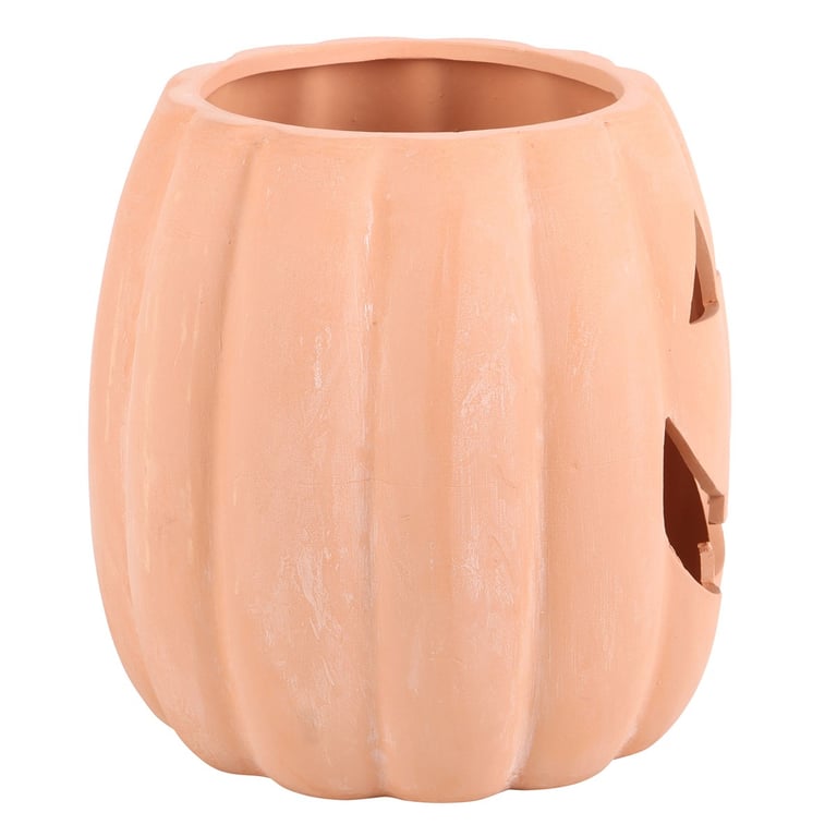 25cm Terracotta Year-Round Halloween Decoration with Battery Operated Light
