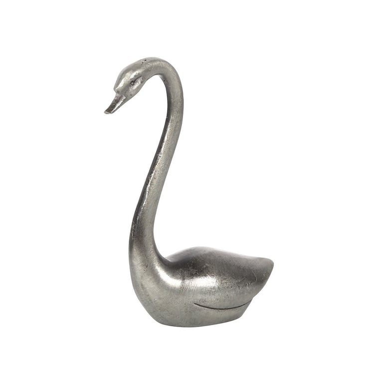 Metal Swan Ring Holder - Elegant Iron Ring Storage for Vanity or Dressing Table