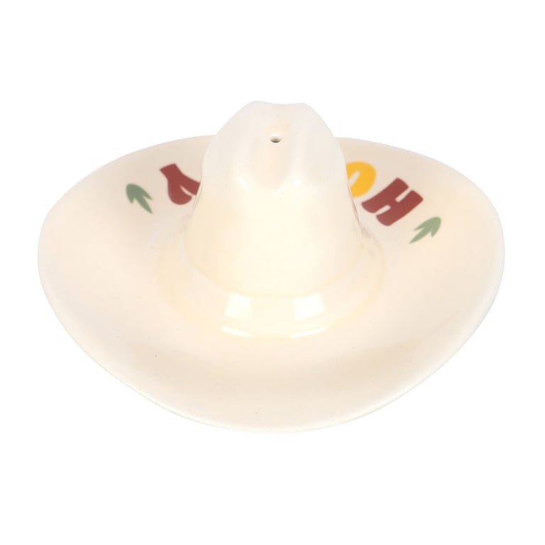 Retro Howdy Cowboy Hat Incense Holder & Trinket Dish