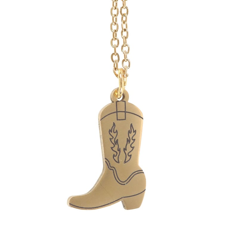Cowboy Boot Necklace Gift Set - Rodeo Themed Jewelry