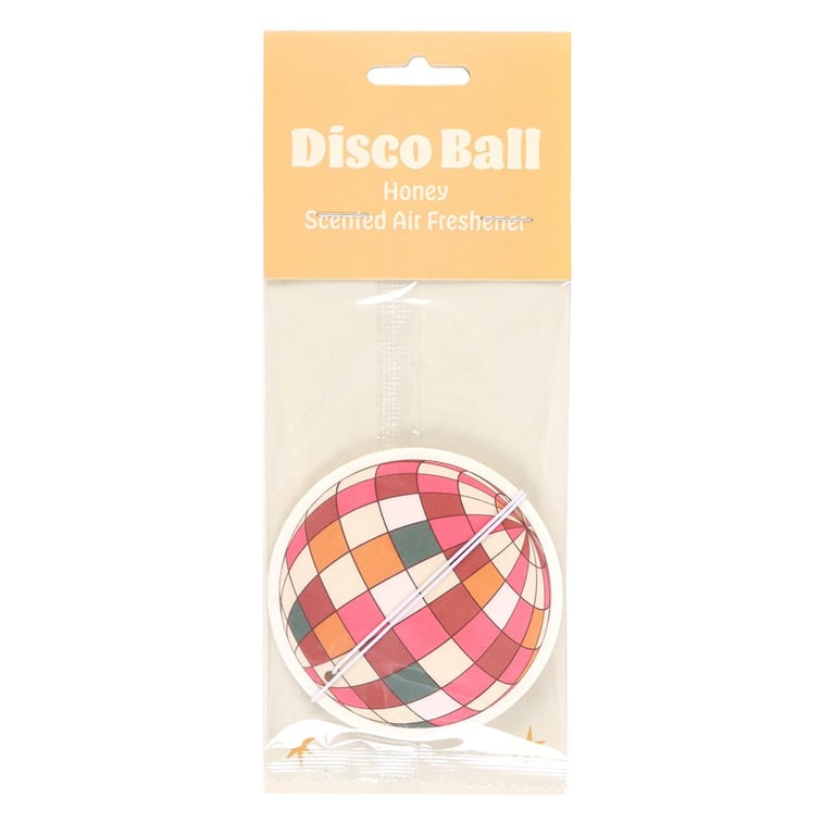 Honey Scented Disco Ball Air Freshener - Retro Travel Fragrance
