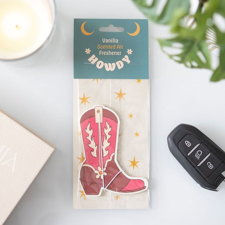 Cowboy Boot Vanilla Scented Air Freshener - Western Decor Home Fragrance