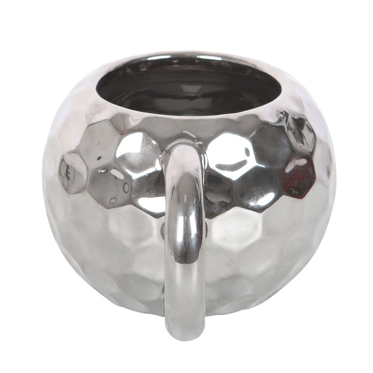 Silver Disco Ball Mug - Retro Sparkle Ceramic 400ml Coffee Cup