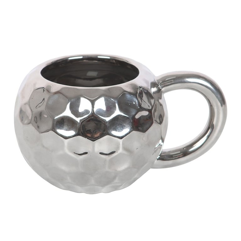 Silver Disco Ball Mug - Retro Sparkle Ceramic 400ml Coffee Cup