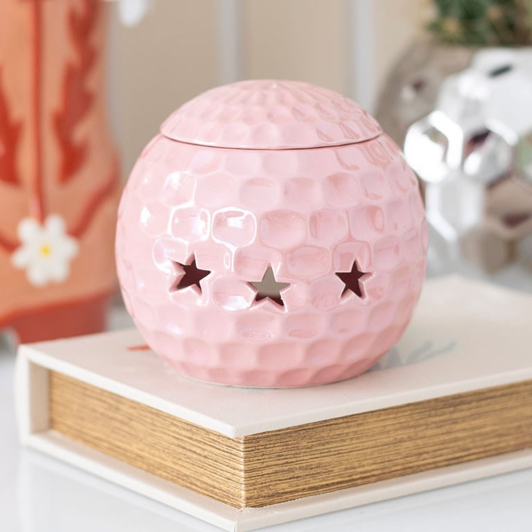 Pink Disco Ball Oil Burner - Retro Home Fragrance & Decor Item