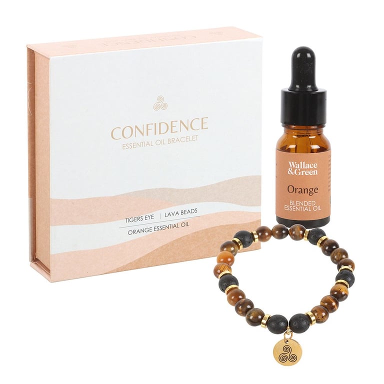 Tiger s Eye Crystal Essential Oil Confidence Boosting Aromatherapy Bracelet Gift Set