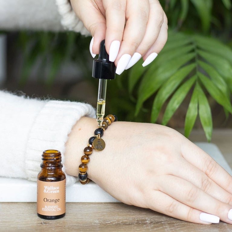 Tiger s Eye Crystal Essential Oil Confidence Boosting Aromatherapy Bracelet Gift Set